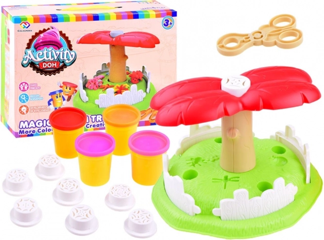 Set pentru presare în formă de copac din plastilină