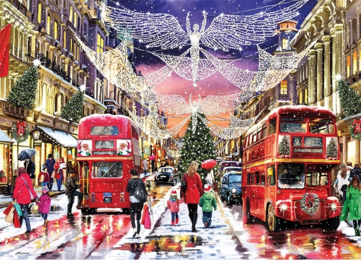 Puzzle de Crăciun Regent Street XL 500 piese GIBSONS