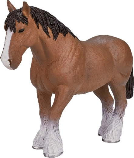 Figurină realistă Clydesdale cal maro deschis