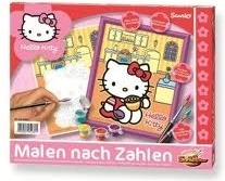 Hello Kitty carte de colorat pentru bucătărie cu set de culori și ramă
