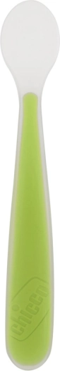 Linguriță din silicon Chicco Soft verde 6m+