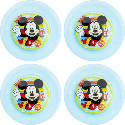 Set de farfurii pentru copii Mickey Mouse (4 buc.)