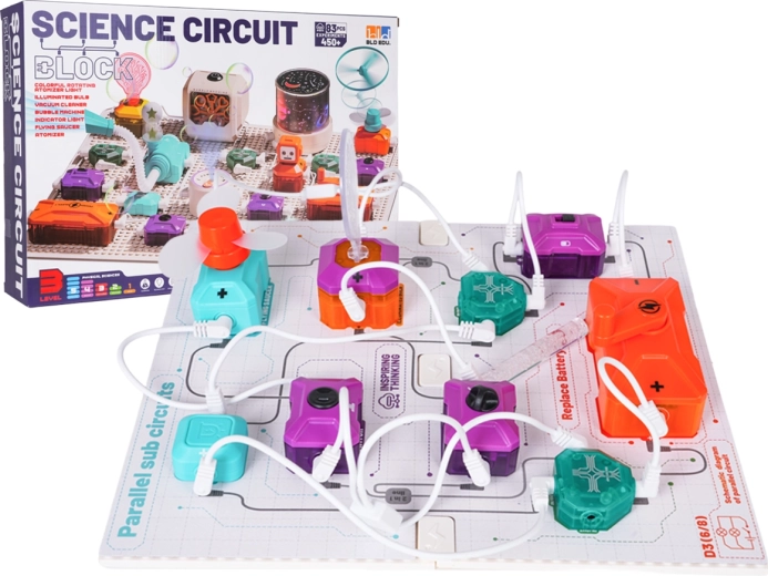 Set educativ de circuite electrice, 69 piese
