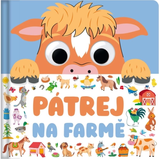 Cărticică Caută la fermă cu ochi mobili 20 × 20 cm