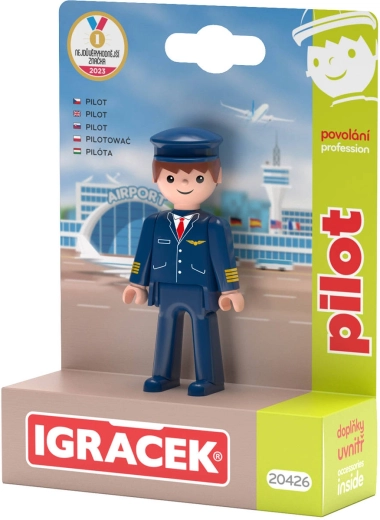 Efko Igráček pilot – figurină cu accesorii