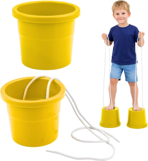 Tijă pentru echilibru tip găleată, galbenă, 2 buc.