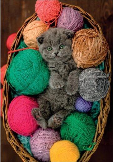 Puzzle pisoi pufos 500 piese CLEMENTONI