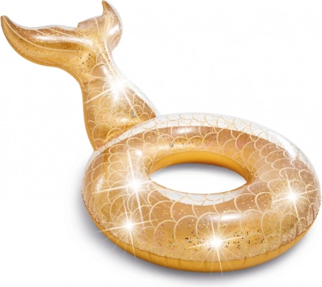 Colac gonflabil în formă de aripioară cu sclipici