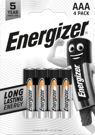 Baterii alcaline Energizer Everyday AAA, 4 buc
