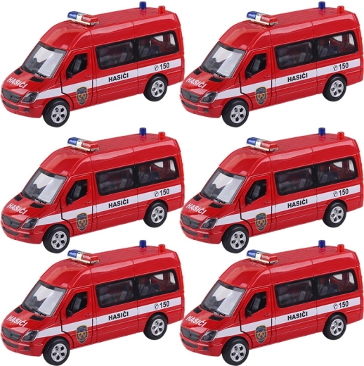 Autospecială de pompieri din metal Mercedes‑Benz 1:32 cu lumini și sunete