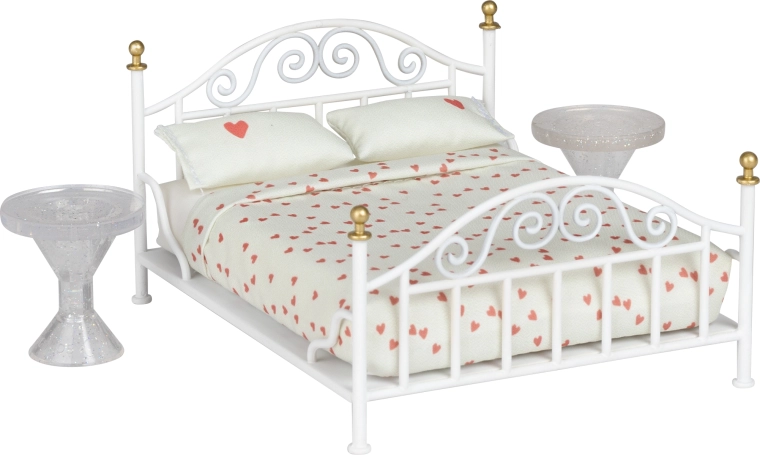 Mobilier de dormitor de lux Lundby pentru casă de păpuși