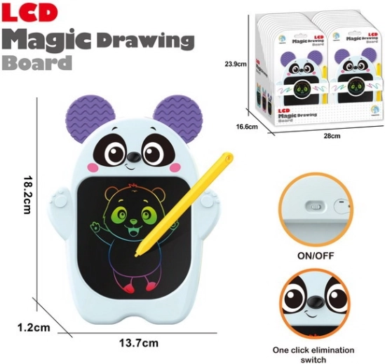 Tabletă LCD de desen în formă de panda 18,2 × 13,7 cm