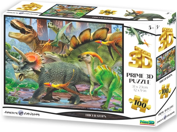 Puzzle 3D Triceratops