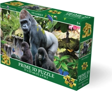 Puzzle 3D gorile 100 piese