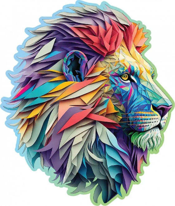 Puzzle din lemn Leu modern 250 piese WOODEN CITY