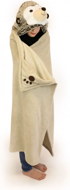 Pătură călduroasă cu glugă arici Cozy Noxxiez