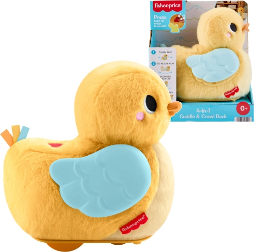 Fisher-Price rățușcă rulantă și legănătoare 4 în 1 pentru susținerea târâtului