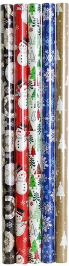 Hârtie de împachetat cadouri de Crăciun la rolă 2 m