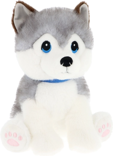Cățeluș Husky îndrăgostit Keeleco 23 cm
