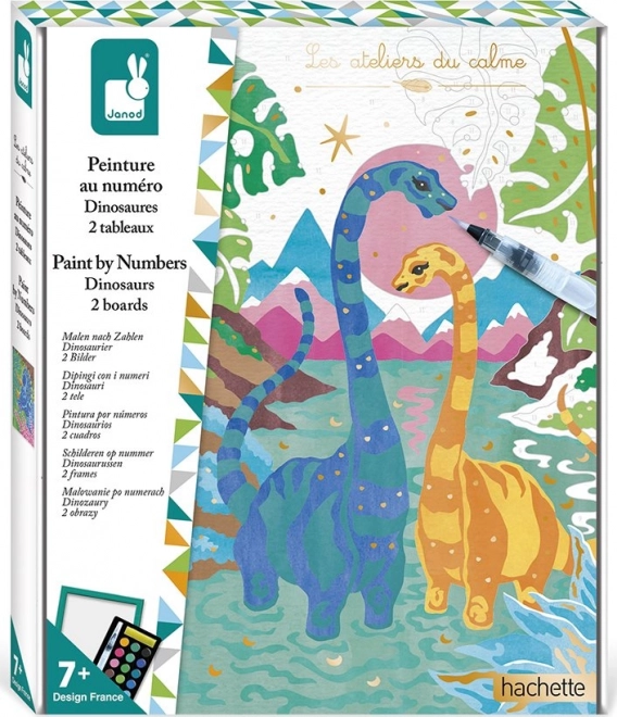 Pictură după numere – dinozauri de la JANOD