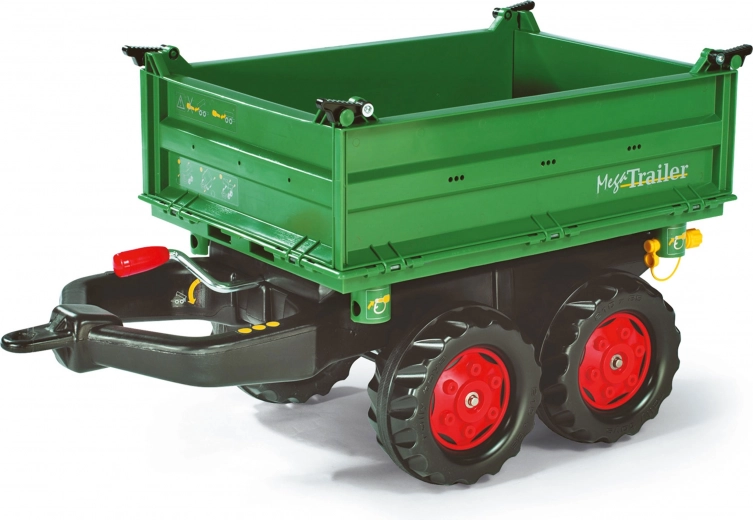 Remorcă superbă verde Mega Trailer pentru tractor Rolly Toys