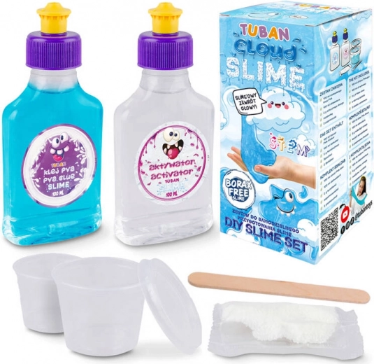 Tuban set pentru fabricarea slime-ului – cloud slime cu zăpadă artificială