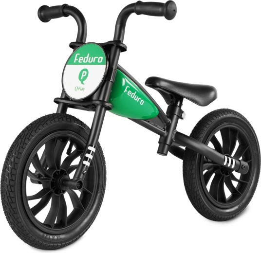 Bicicletă fără pedale pentru echilibru QPlay Feduro, verde