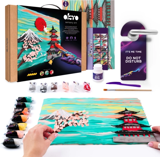 Set artistic OKTO pentru pictură cu pastă Japan 30 × 40 cm