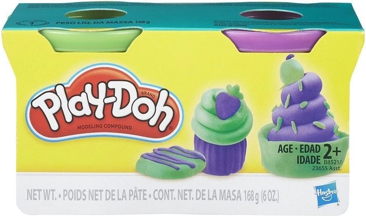 Plastilină Play-Doh – 2 recipiente (mix de culori)