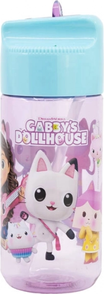 Sticlă de apă pentru copii cu pai Gabby's Dollhouse