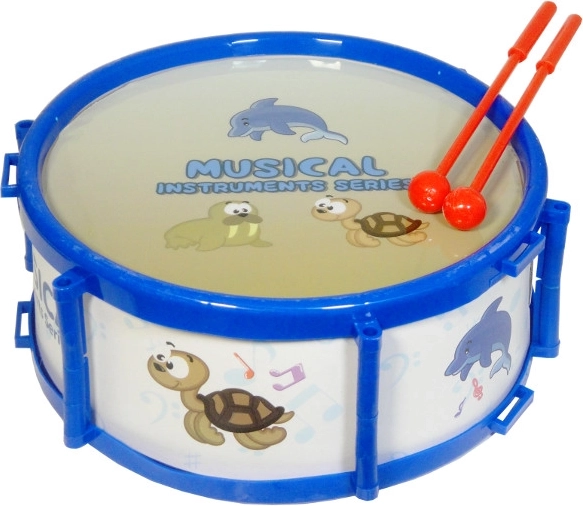 Tobă pentru copii cu motiv marin 19 cm