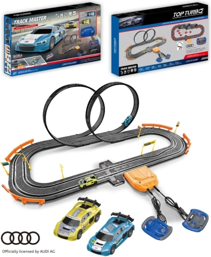 Circuit auto Audi pe baterii 90 × 52 cm