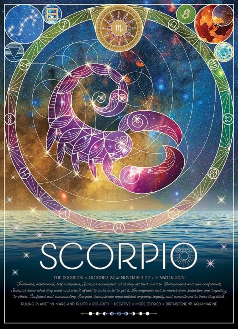 Puzzle COBBLE HILL Semnul zodiacului: Scorpion 500 piese