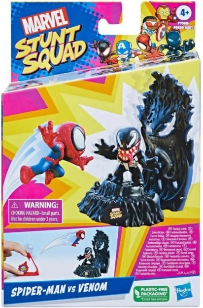 Marvel stunt squad: spider-man vs venom – set de acțiune cu lansator