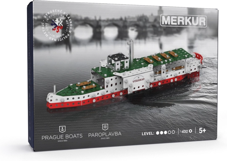 Merkur vapor cu abur Vyšehrad – set de construcție 432 piese
