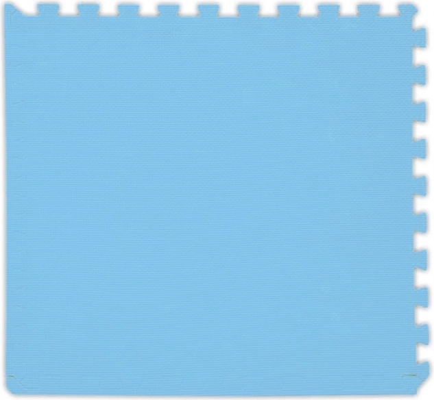 Covoraș de spumă pentru bebeluși albastru deschis cu margini