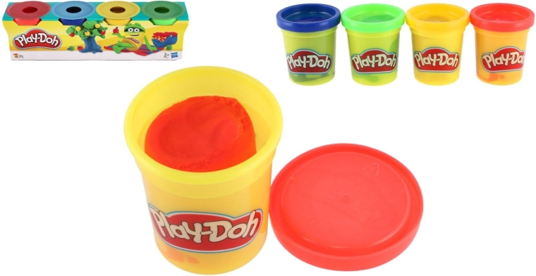 Play-Doh plastilină în 4 culori de bază - 4 buc.
