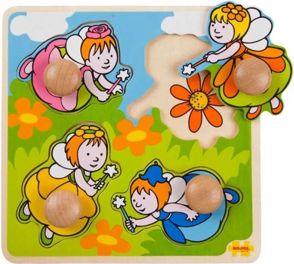 Puzzle de inserție Bigjigs Toys Zâne