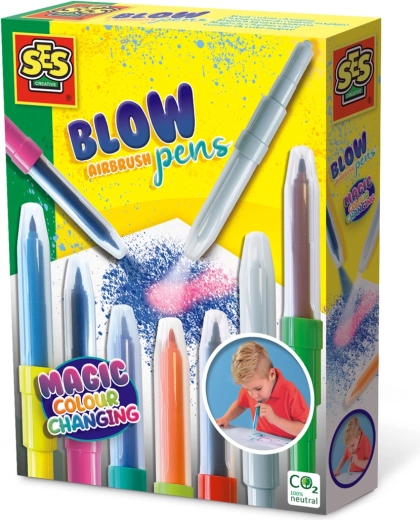 Carioci de suflat cu culori schimbătoare, set 7 buc
