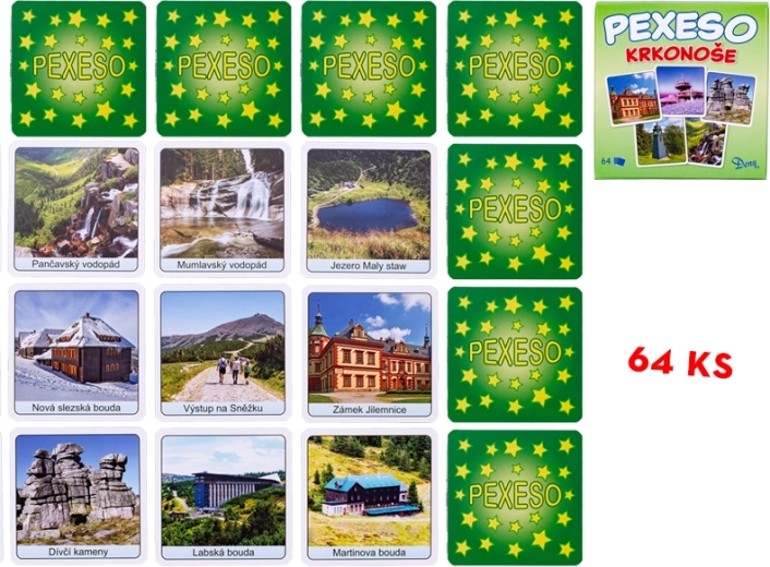 Pexeso Krkonoše – joc de memorie pentru familie