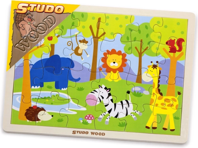 Puzzle din lemn Safari