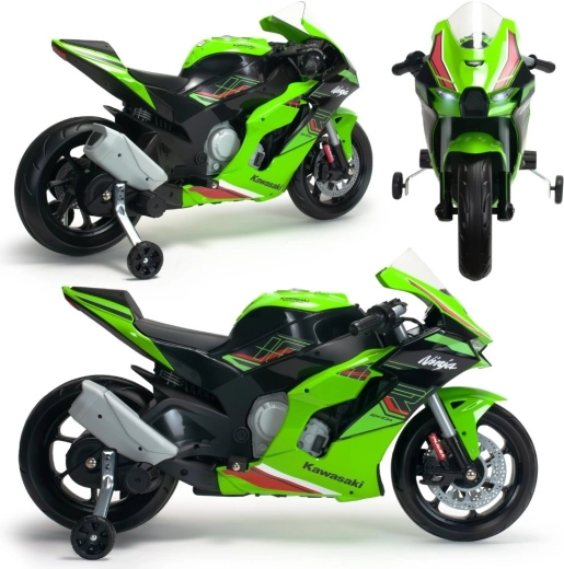 Motocicletă electrică pentru copii INJUSA Kawasaki Ninja 12V