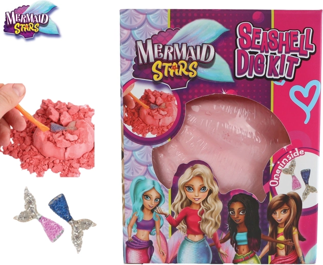 Set creativ: sculptează-ți/descoperă-ți ornamentul cu sirenă Mermaid Stars - 1 bucată