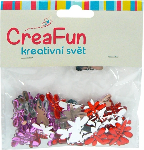 Diamante decorative Libelulă 12 × 20 mm, set 8 buc