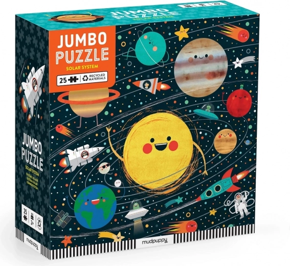 Mudpuppy puzzle jumbo Sistemul Solar 25 piese