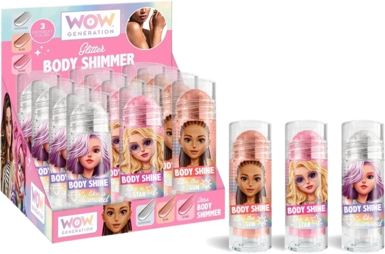 WoW Generation sclipici pentru corp cu aplicator roll-on