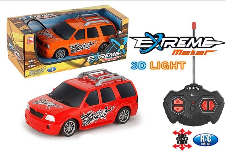 Adar mașină SUV off-road RC cu telecomandă 27 MHz cu lumini - 1 bucată