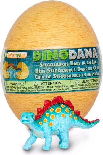 Safari Ltd. figurină pui de stegosaur cu ou cu realitate augmentată