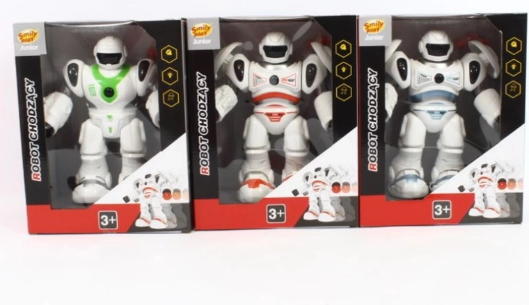 SmilyPlay robot mergător albastru