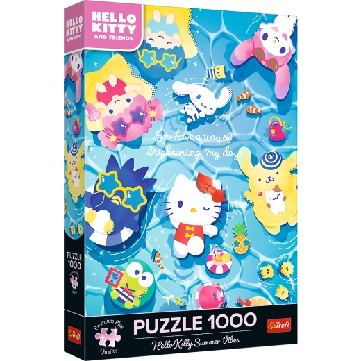 Puzzle Hello Kitty Pe Valul Verii 1000 Piese de la Trefl